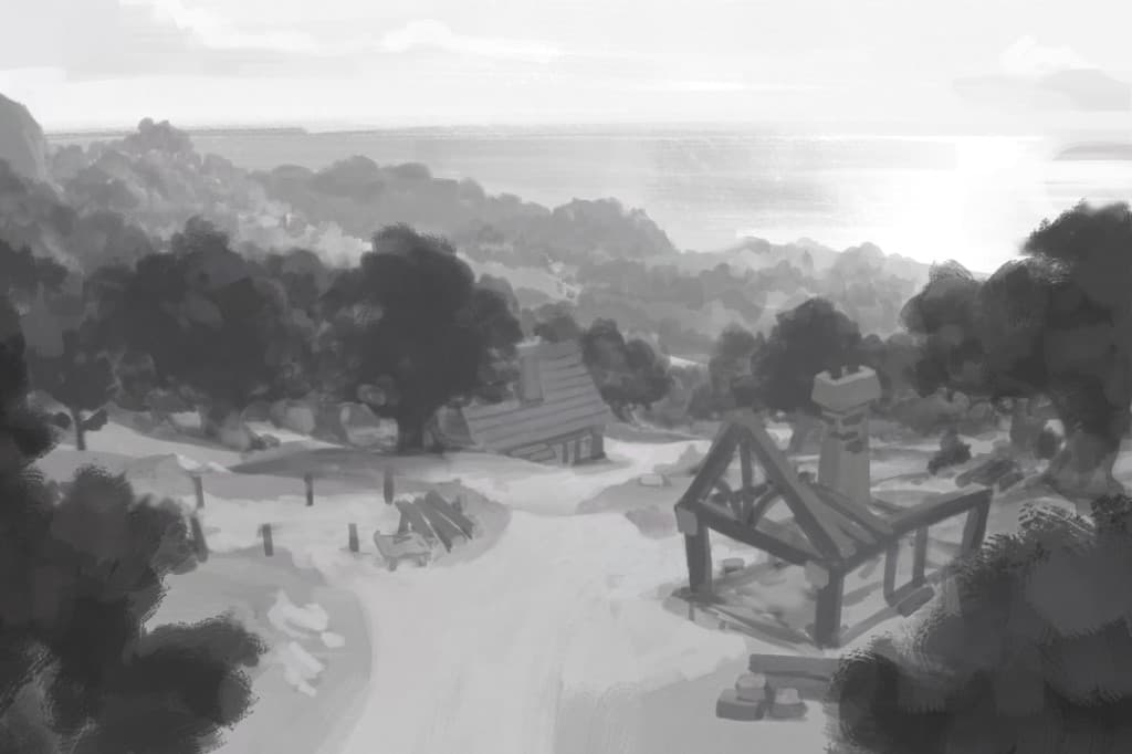 Environment concept — stylized setting exploration.